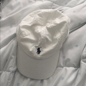white Polo Ralph Lauren hat